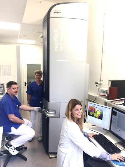 Figure 1: MALDI Imaging instrument. Rapflex MALDI Tissuetyper (Bruker Daltonik GmbH) to perform MALDI Imaging analyzation based on time of flight molecule mass detection.